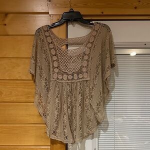 Pinko Beige Lace Blouse
